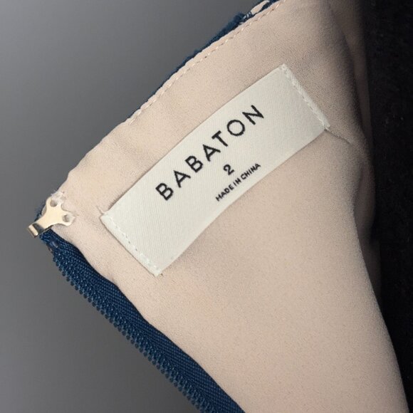 LNC Beautiful Aritzia Lace Midi Dress Size 2 Petrol Blue - Picture 3 of 8